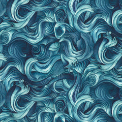 Ocean Fantasy - Ocean Swirls – Deep Blue