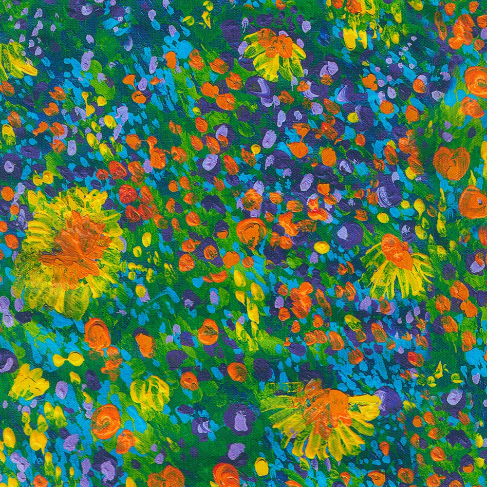 Painterly Petals - Cluster Green Garden 22271238