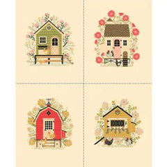 The Henhouse - Fat Quarter Bundle – 32 pieces + Panel