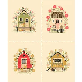 The Henhouse - Fat Quarter Bundle – 32 pieces + Panel