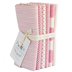 Tilda Basics Fat Quarter Bundle in Pinks - 6 pieces