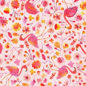 Flora & Fun - Flamingoes on Pink Nectar