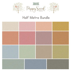 Tilda Basics Poppy Seed - Half Metre Bundle