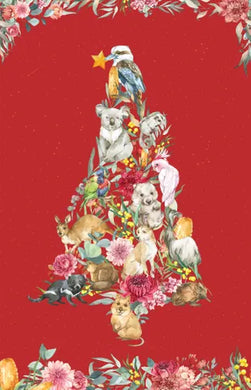 Bush Celebration - Tree Panel in Red