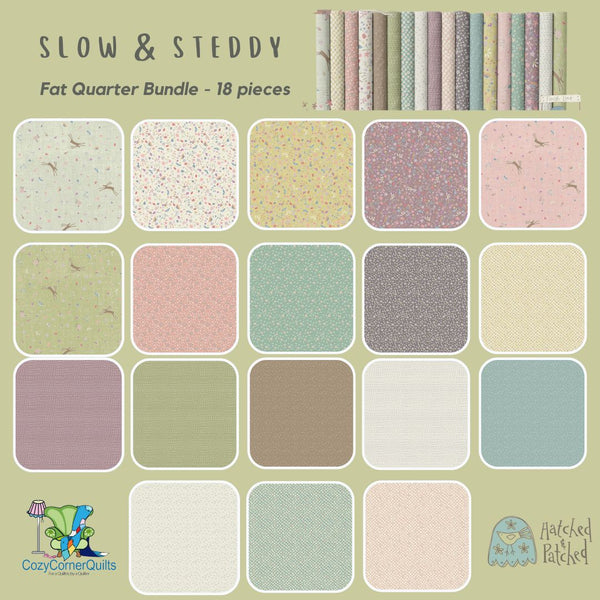 Slow & Steddy Fat Quarter Bundle - 18 pieces
