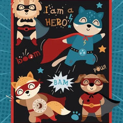 Super Hero Cot Panel