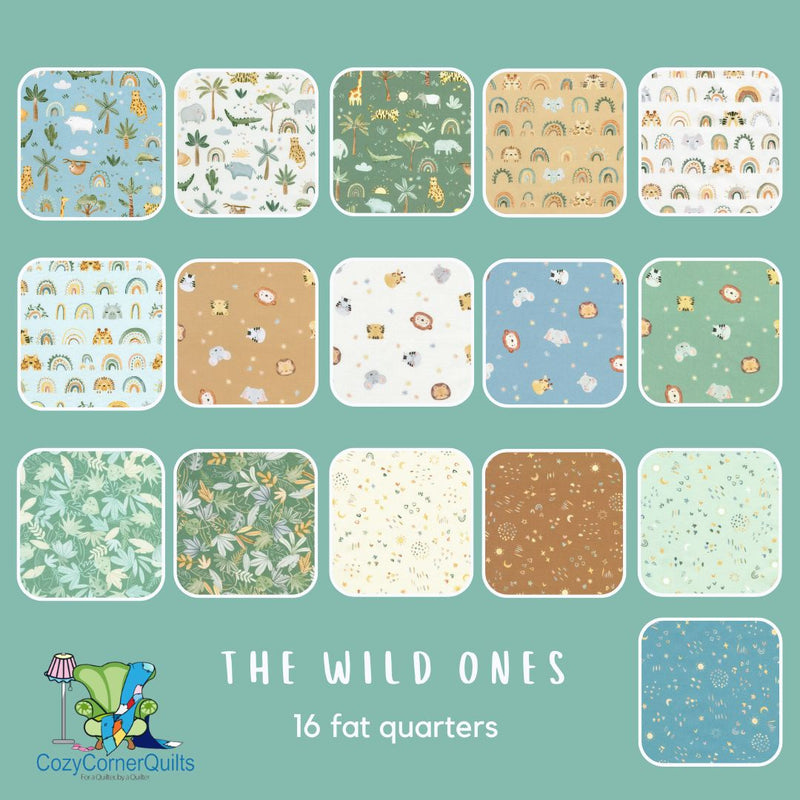 The Wild Ones Fat Quarter Bundle - 16 pieces