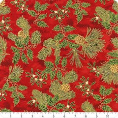 Holiday Flourish - Holly - Red