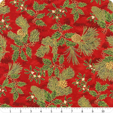 Holiday Flourish - Holly - Red
