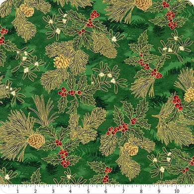 Holiday Flourish - Holly - Green