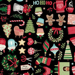 Cosy Home Christmas - Icons in Black