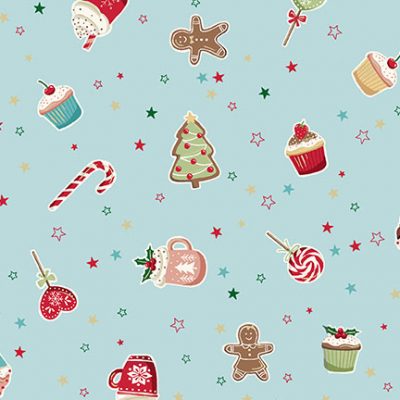 Cosy Home Christmas - Sweet Treats in Light Blue