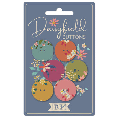 Tilda Daisyfield Buttons - 6 pack