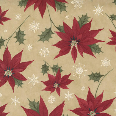 Poinsettia Plaza - Festive Floral - Parchment