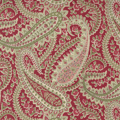 Poinsettia Plaza - Plaza Paisley - Crimson
