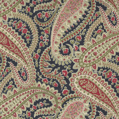 Poinsettia Plaza - Plaza Paisley - Ebony