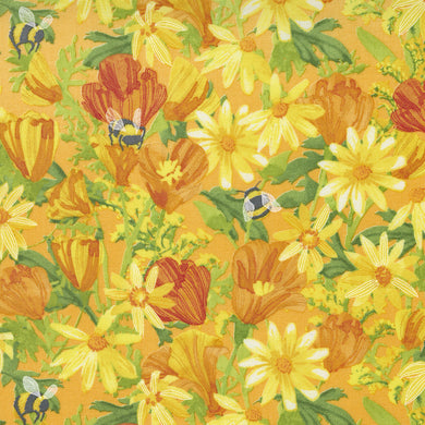 Wild Blossoms - Large Floral - Honeycomb