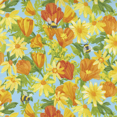Wild Blossoms - Large Floral - Mist