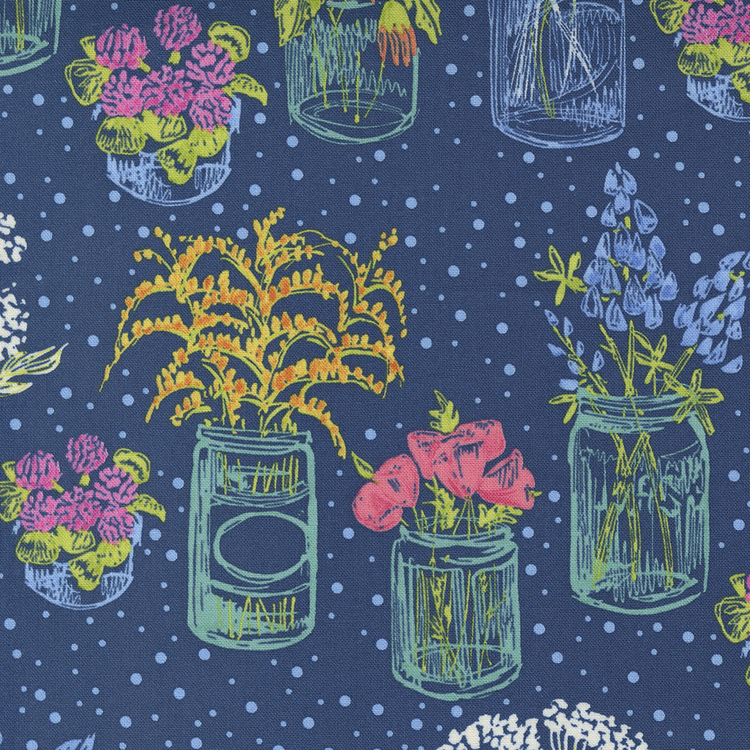 Wild Blossoms - Vases - Navy