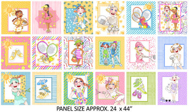 Tennis Love Panel by Loralie Designs