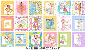 Tennis Love Panel by Loralie Designs