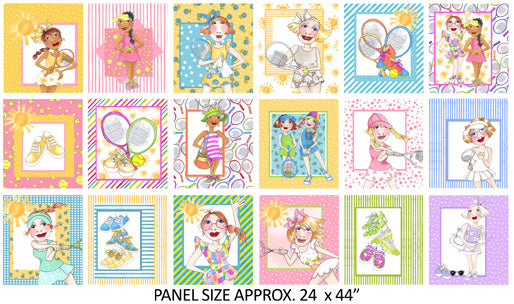 Tennis Love Panel by Loralie Designs