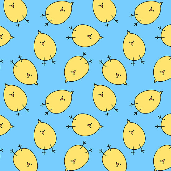 Hoppy Easter - Baby Chicks - Blue