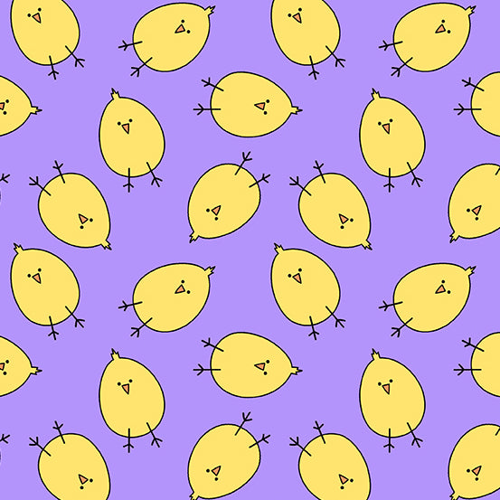 Hoppy Easter - Baby Chicks - Purple