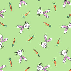 Hoppy Easter - Rabbit Faces - Green