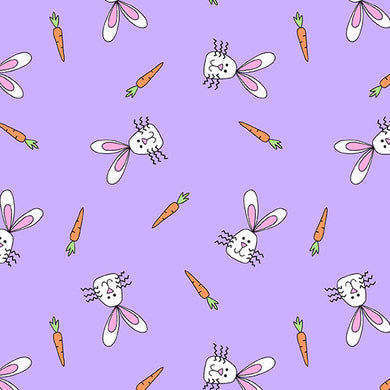 Hoppy Easter - Rabbit Faces - Purple