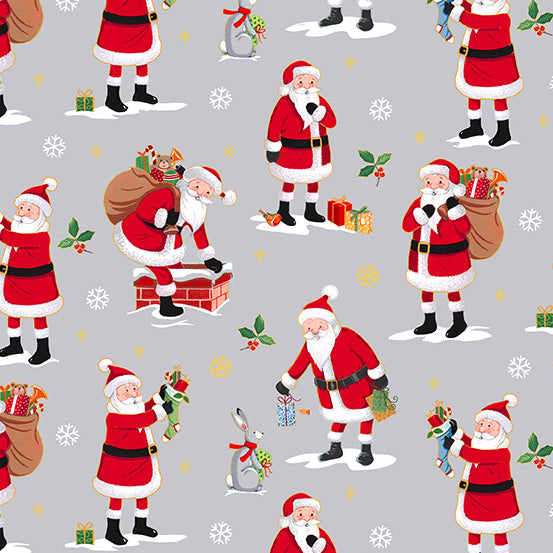 Merry Christmas - Santa - Grey