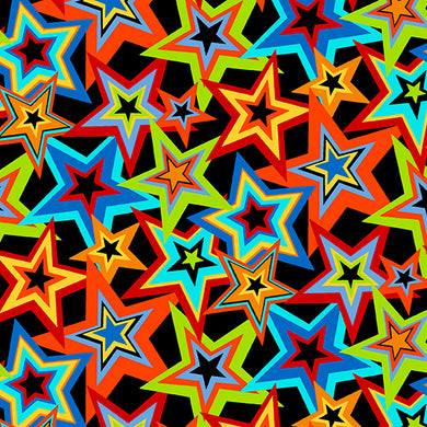 Monster Mash - Stars - Black