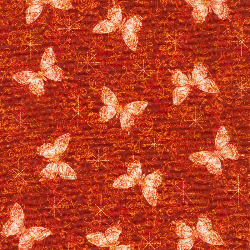 Secret Garden - Butterflies - Red