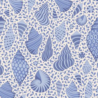 Cotton Beach - Shells Blue