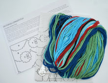 Load image into Gallery viewer, Create Handmade Starter Long-Stitch Kit - Octopus