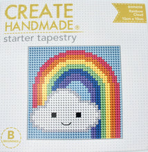 Load image into Gallery viewer, Create Handmade Starter Tapestry Kit - Rainbow Cloud
