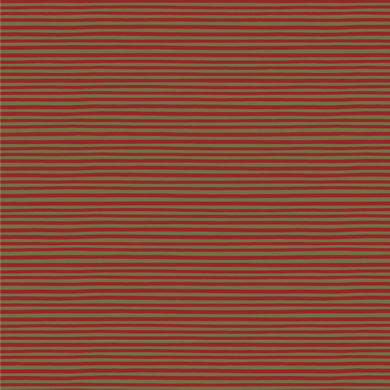 Anywhere is Paradise - Rich Red with Green Stripe