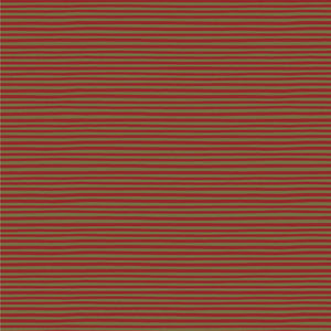 Anywhere is Paradise - Rich Red with Green Stripe