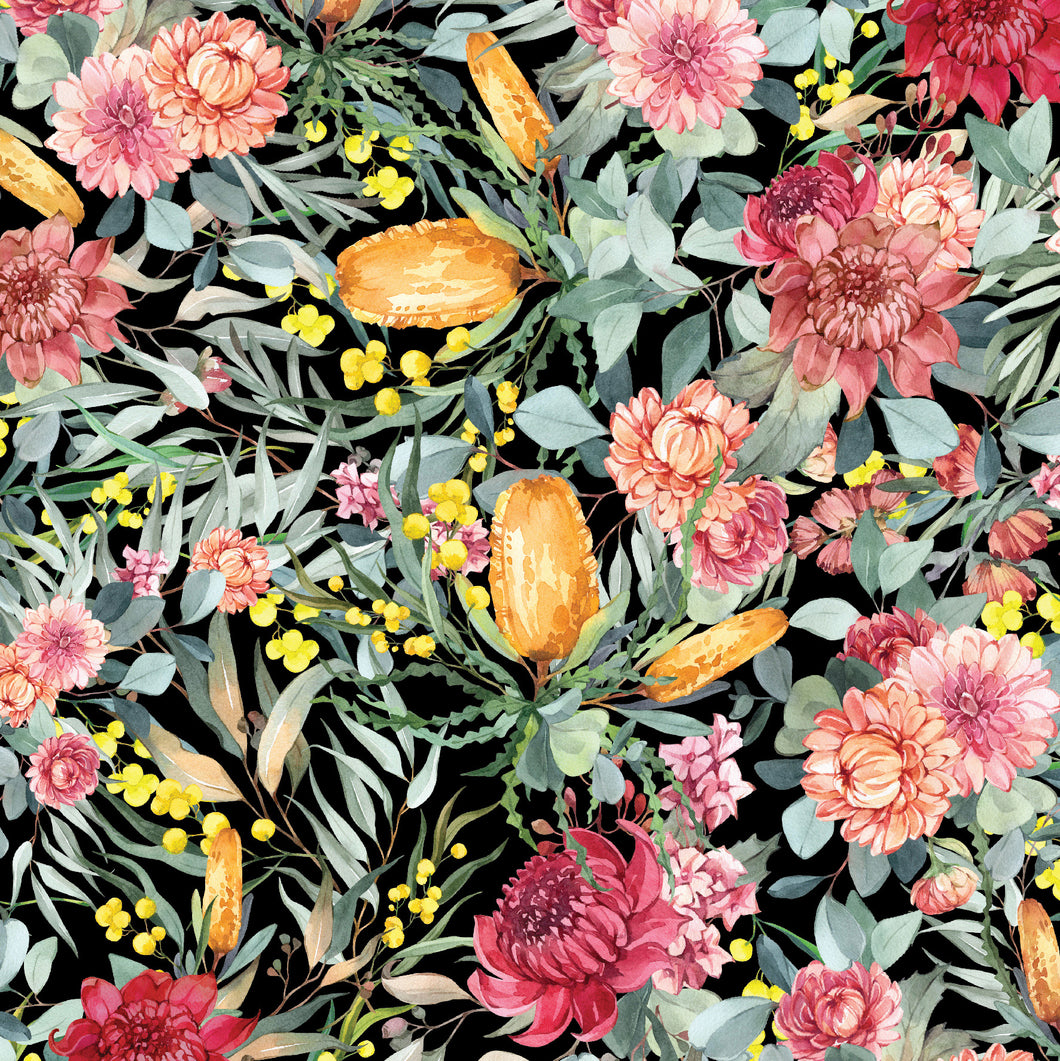 Bush Celebration - Wildflowers - Black