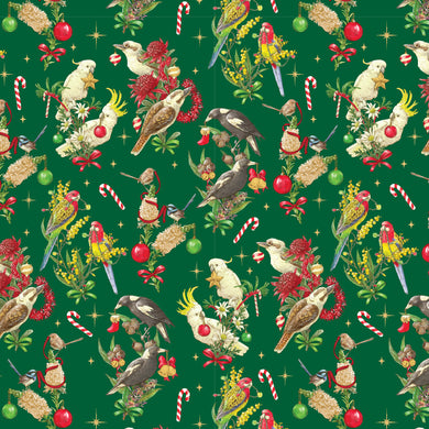 Aussie Christmas - Bush Birds - Green