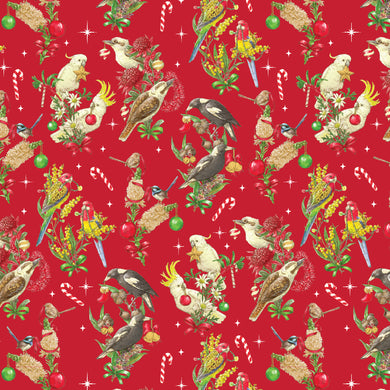 Aussie Christmas - Bush Birds - Red