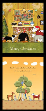 Christmas in Australia - 2 block panel - Gold