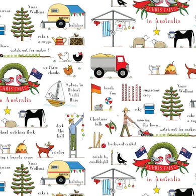 Christmas in Australia - Icons Large in White