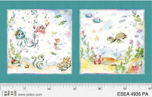 Load image into Gallery viewer, Enchanted Seas Mermaids 2 Block Panel - Teal
