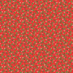 Santa's Christmas - Holly in Red