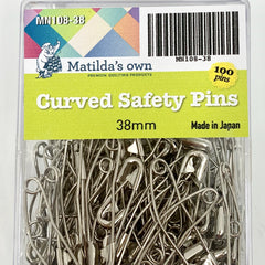 Matilda's Own Curved Safety Pins - 38mm