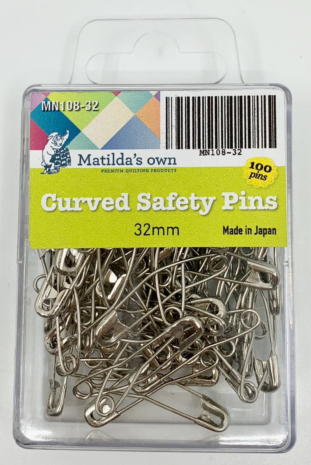 Matilda's Own Curved Safety Pins - 32mm