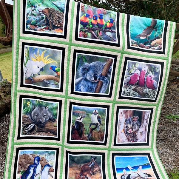 Aussie Wildlife Panel Quilt Kit