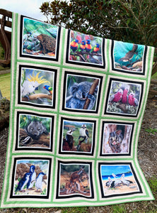 Aussie Wildlife Panel Quilt Kit