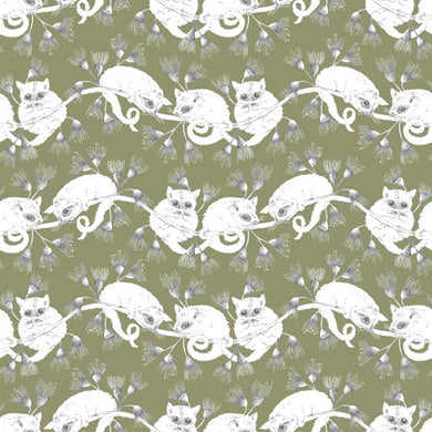 Cheeky Possums - Hanging Out Possums - Green